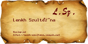 Lenkh Szultána névjegykártya